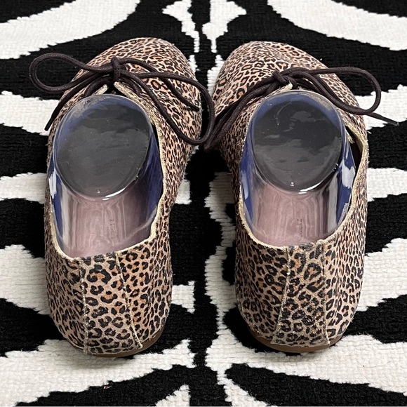 Anthropologie Hart Lace Up Leopard Print Oxford Shoes Size 10 - Picture 8 of 13